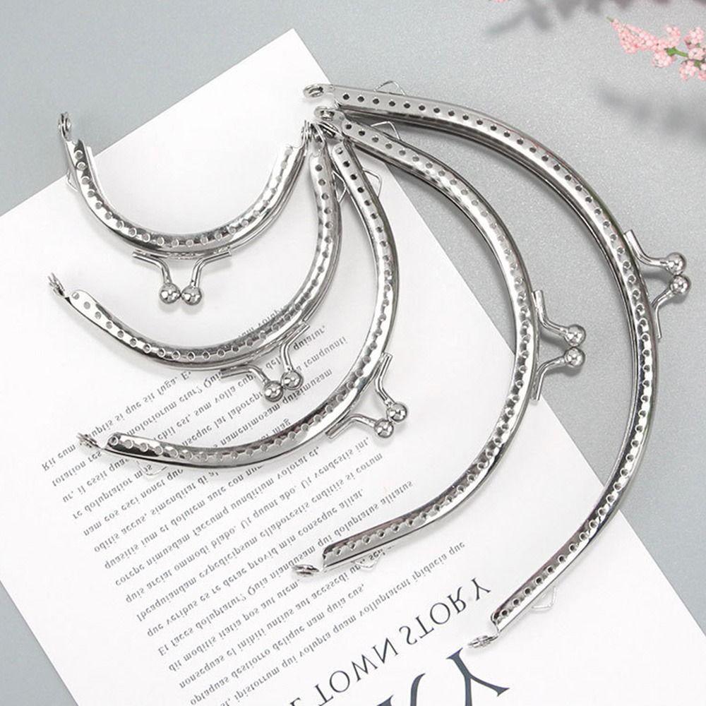 Metal Purse Frame Kiss Clasp Vintage Purse Frame Mini Bag Frame Buckle  DIY Craft