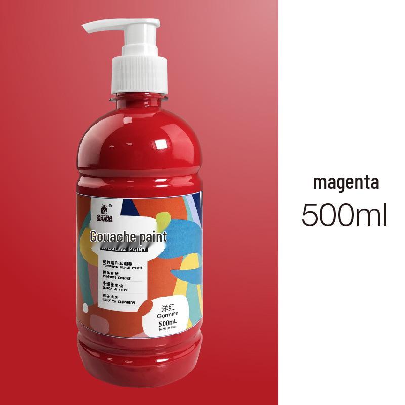 Kunstbedarf: 24-Farben 500ml Waschbares Gouache-Farben-Set für Bildungseinrichtungen und Kinder