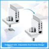 4Pcs Adjustable Solar Panel Mounting Z Brackets Solar Rail End Clamps  Solar System Accessories