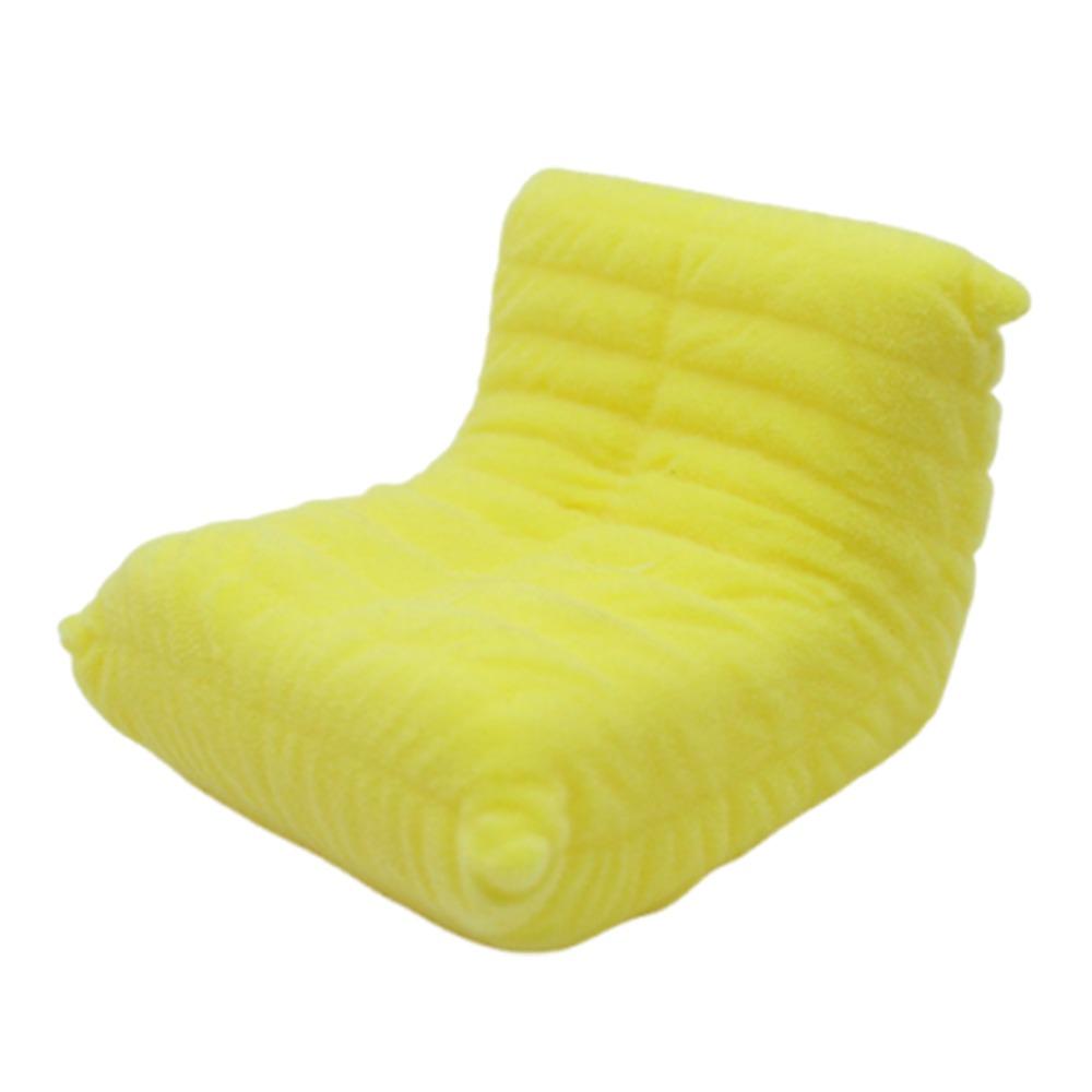 Flokket Dukkehus Tilbehør 1:12 Mini Latsabbsofa Dukkehus Tilbehør