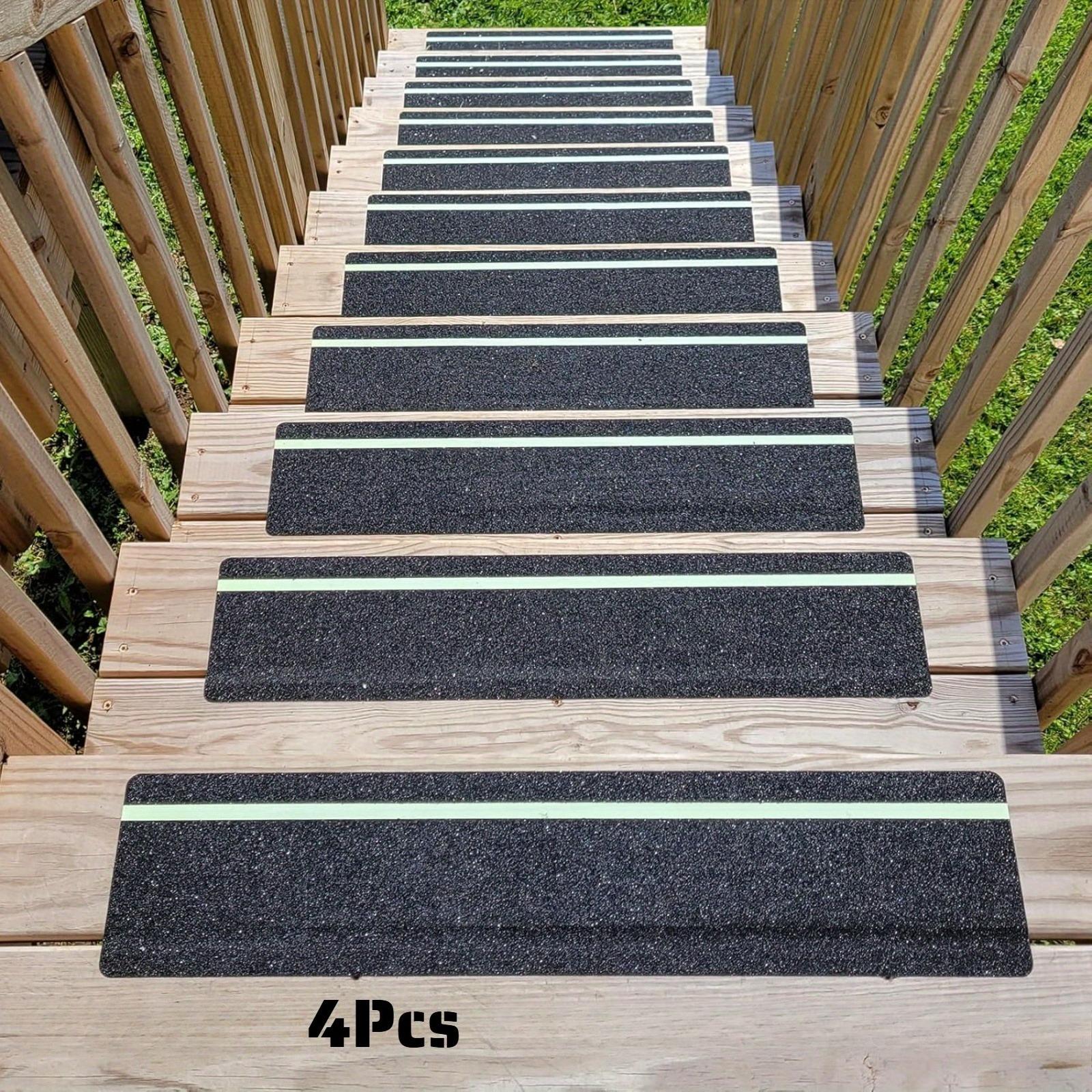 4/8 шт. светящаяся противоскользящая лента, полоса с высоким коэффициентом трения, водонепроницаемая и противоскользящая, подходит для наружных ступеней и подвальных лестниц