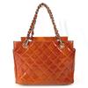 CHANEL Quilted Matelasse CC logo Handbag Tote Bag Shoulder Bag enamel pink