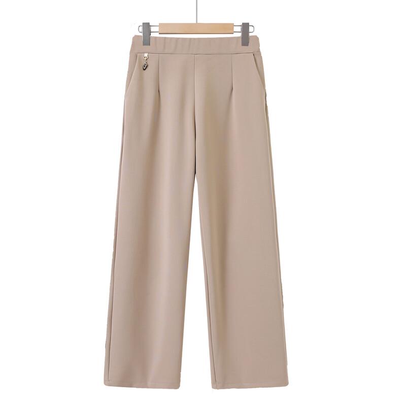 Women s Elastic Waist Straight-Leg Casual Pants 5XL