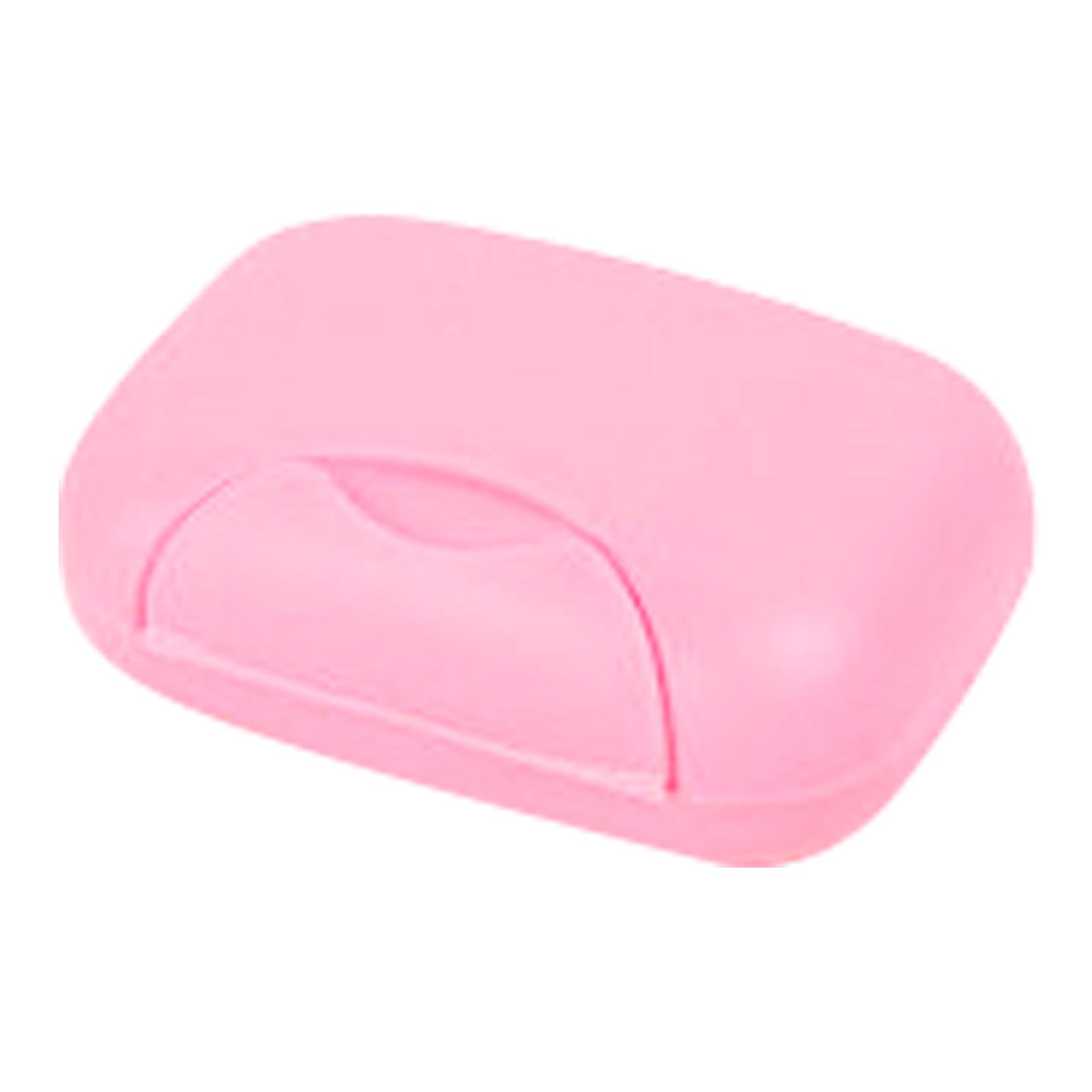 

Travel Soap Container Waterproof Portable Bar Soap Case Holder Leakproof Soap Box for Home Hotel розовый