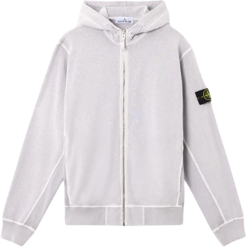 

STONE ISLAND Толстовка мужская с капюшоном на молнии, с длинным рукавом, лиловая K1S1561000-21S0060-V0188 S
