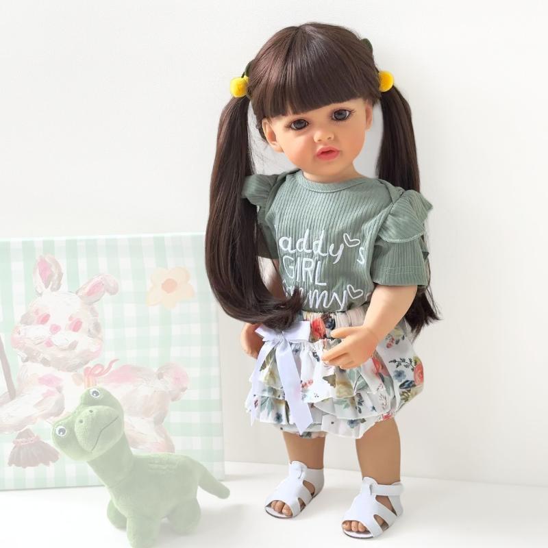 

Кукла Реборн для девочки Реалистичная Новорожденная Живая Игрушка Подвижная Юбка Детские Подарки