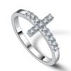 M-JAJA Moissanite Cross Wedding Band Hoop Earrings S925 Silver for Women Gold Plated Fine Jewelry Set Party Gifts