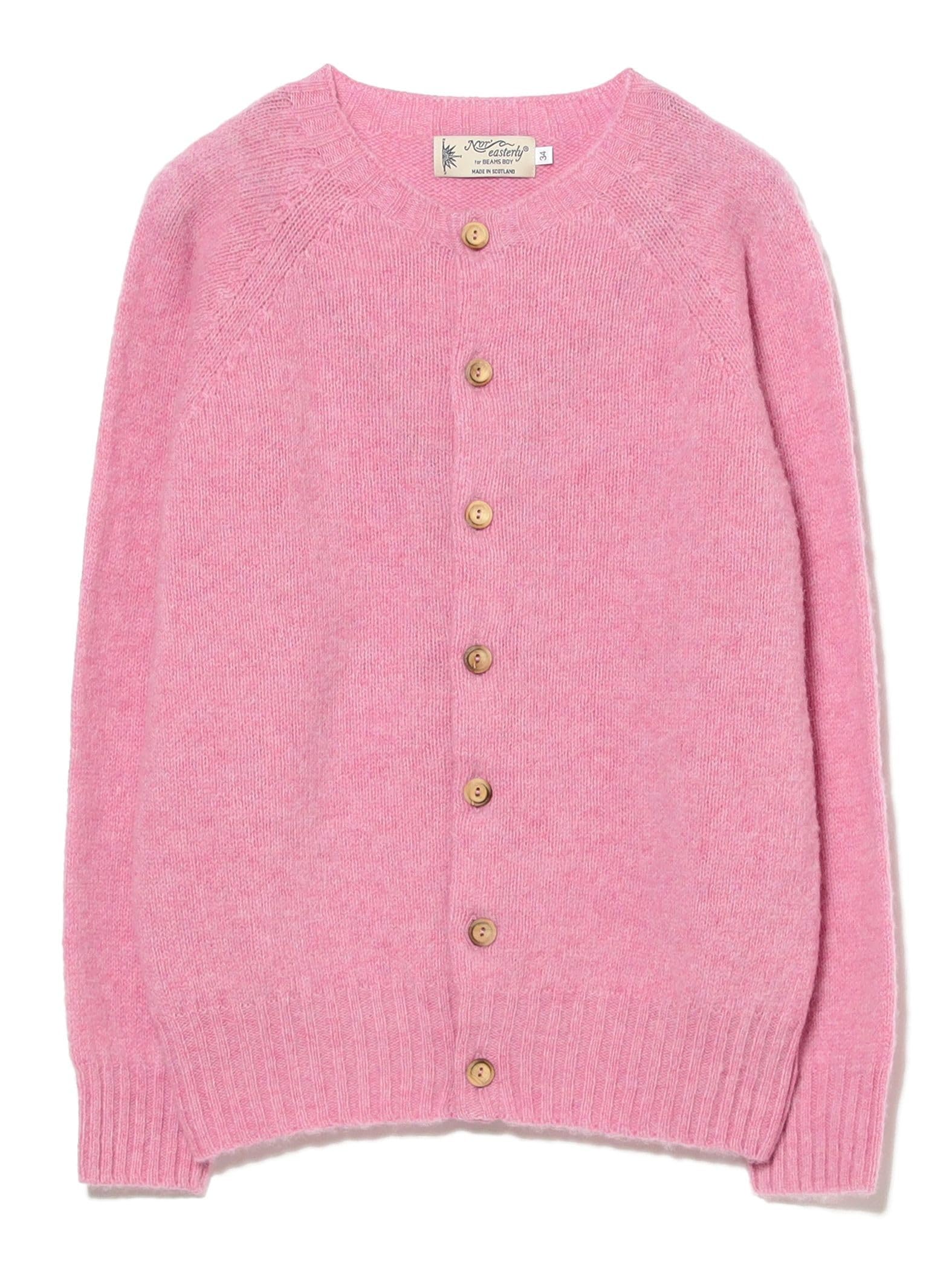 

Beams Boy L/S Knit [Special Order] Nor Easterly Shetland Shaggy Cardigan, Size 25F, Women s, Sakura, One Size