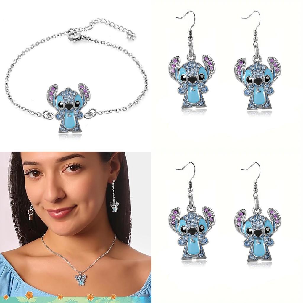 Lilo Stitch Modeschmuck Legierungskette mit Strasssteinen für Gelegenheitsgeschenk