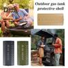 Obudowa ochronna na zbiornik gazu na zewnątrz, wytrzymała, metalowa, lekka, kempingowa, piknikowa, do grillowania, do gotowania, na butlę z paliwem, kanister na gaz, ochronna powłoka