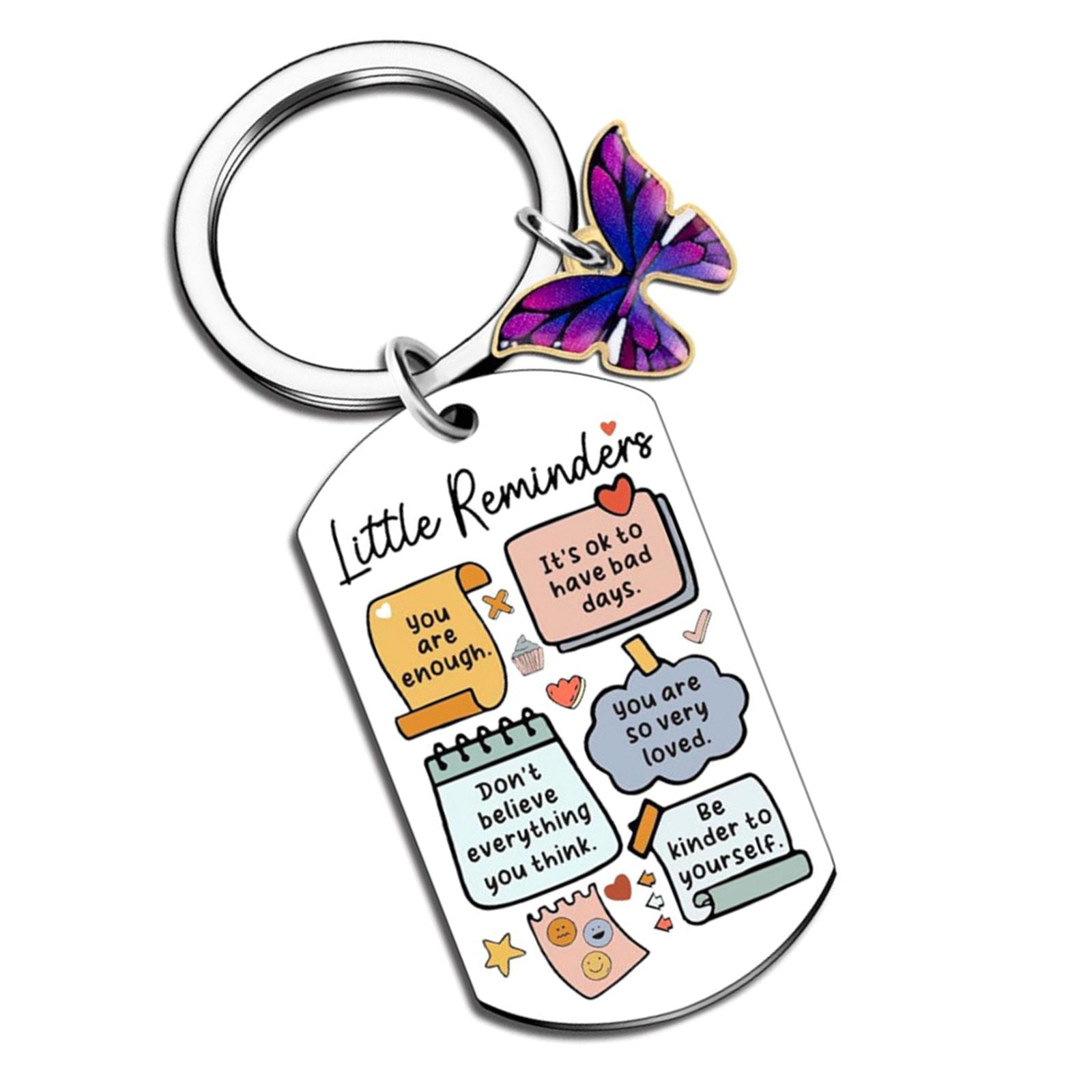 

Unique Encouraging Stainless Steel Keyring Feature You Are Enough Engraved Design Ideal For Key And Bags Christmas Gifts 1
