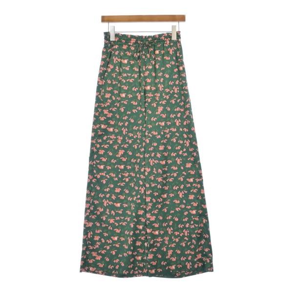 IENA IENA Pants (Others) Women s 38 (M) Green x Pink etc. (Floral Pattern) [Used] [Secondhand]
