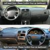 Anti-UV Suede Leather Dashmat for Mazda Family 323 BJ 1998~2003 Black Dashboard Cover Sun Shade Carpet Non-slip Pad Accessories