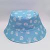 Skull trendy versatile sunshade sun hat summer double-sided pot hat printed bucket hat women
