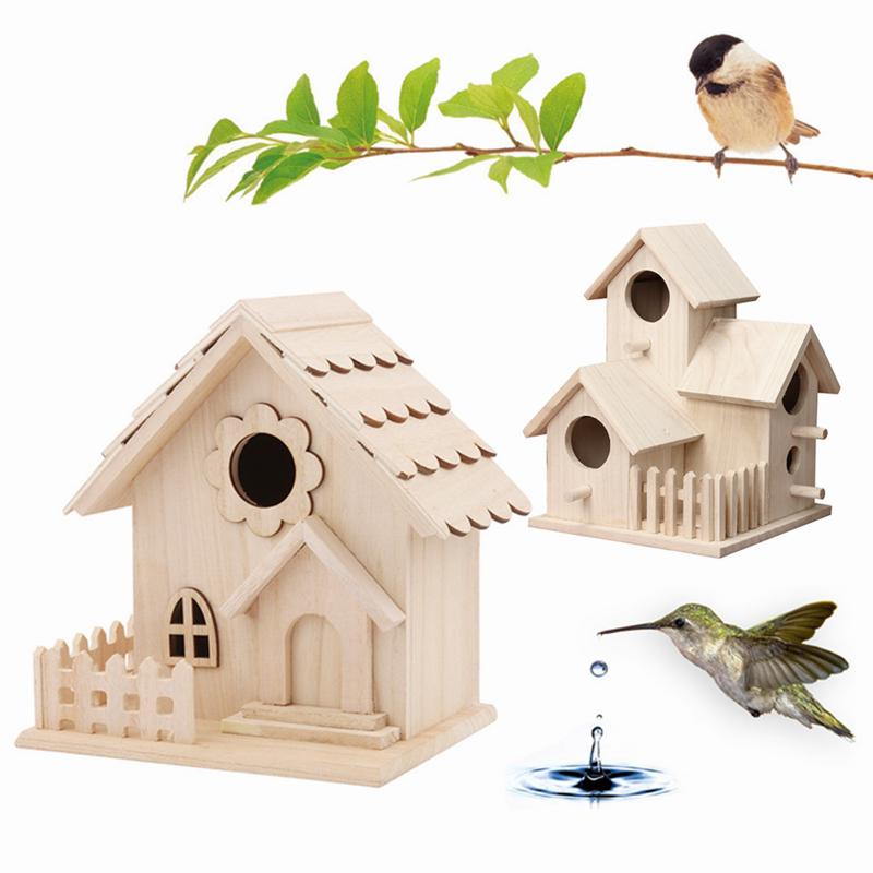 Birdhouse Wooden Bird House Garden Nest Hanging Home Feeder Outdoor Decor YD Birdhouse Wooden Bird House Garden Nest Hanging Home Feeder Outdoor Decor YD