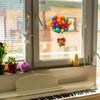 Painted House, Balloon Glass Windows Home Beautification and Decoration, Static Electricity Window Stickers