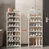 Metallrahmen Schuhregal Mehrstöckige Stoffböden Platzsparend für Sneaker Sandalen Eingangsbereich Einfache Montage Feiertags-Aufbewahrungsregal