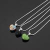 Versatile Rhinestone Heart Necklace with Diamond-Clay Pendant