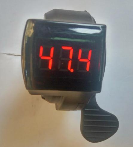 Thumb Finger Shifter Throttle With Digital Display Accelerator 12-120v Universal for Electric Bike Scooter Tricycle VL Indicator