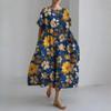 IHUASU 3D Lingering Hemp Crafted Short Sleeve Women's Dresses