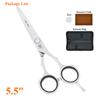 5.5" Hairdresser'S Scissors Stainless Steel Hair Cutting Shears Barbers Thinning Tijeras Salon Or Home Diy Use Scissors A0030A