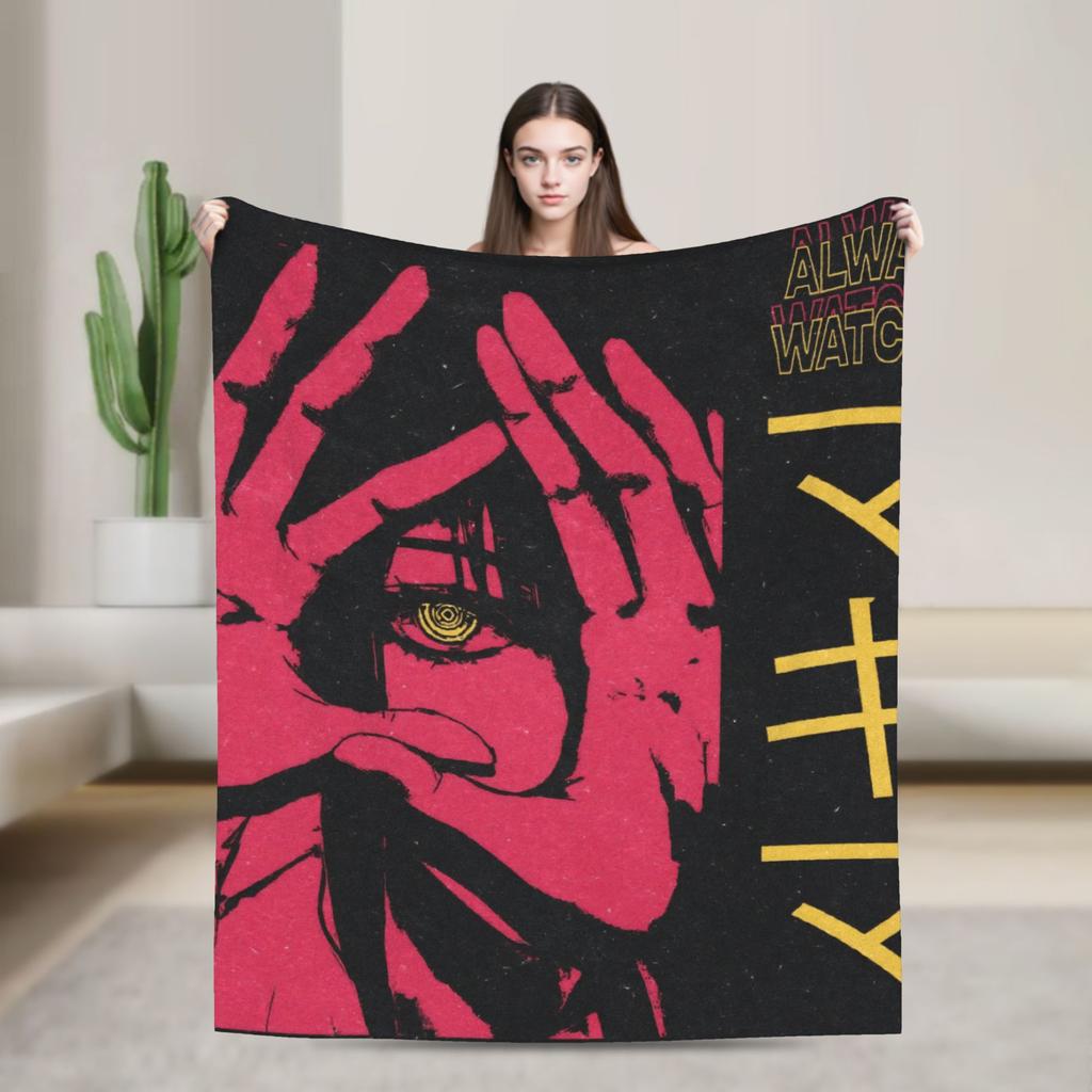 Yoru Chainsaw Man Japanese Manga Blankets Soft Pattern Plush Throw Blanket For Girls Boys Outdoor Flannel Bedspread Bed Cover