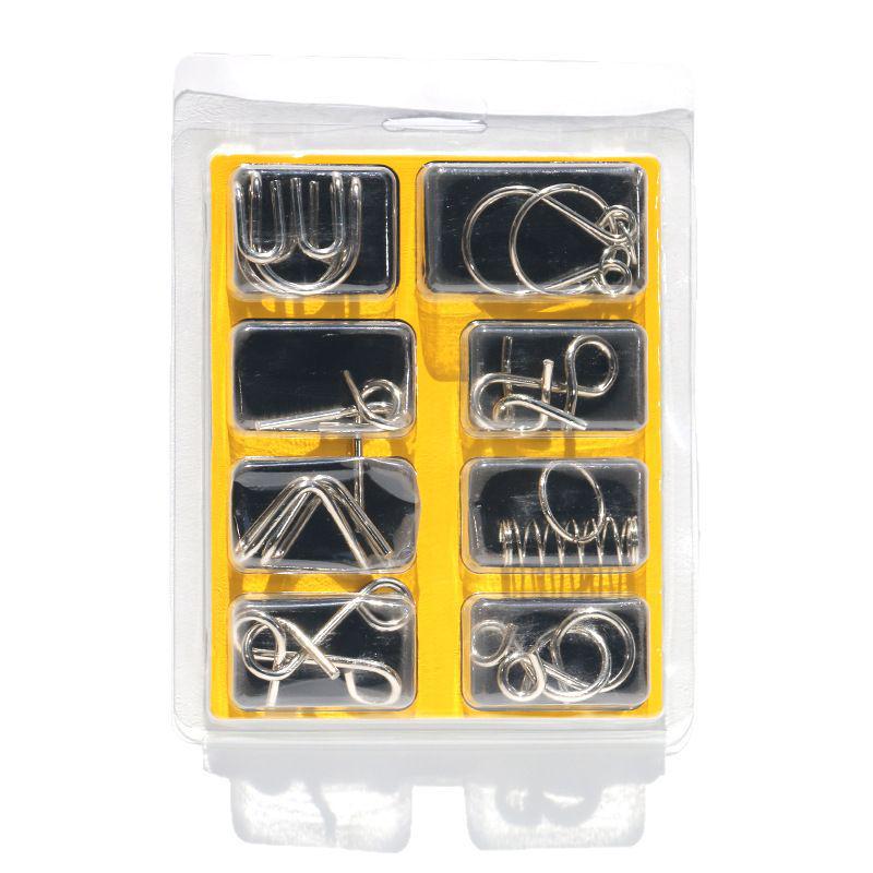 IQ Toys 8-teiliges Puzzle-Set - TikTok Trend Interlocking Rings