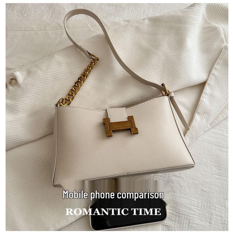 Wiosna 2024 Nowa Moda Retro Torba na Ramię i Przez Ramię - Wszechstronna Teksturowana Torba Podpachowa do Dojazdów