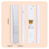 60LEDs Wall-mounted Emergency Light 2 Modes Dimmable Outdoor Portable Camping Light Multifunctional Lamp for Power Failure