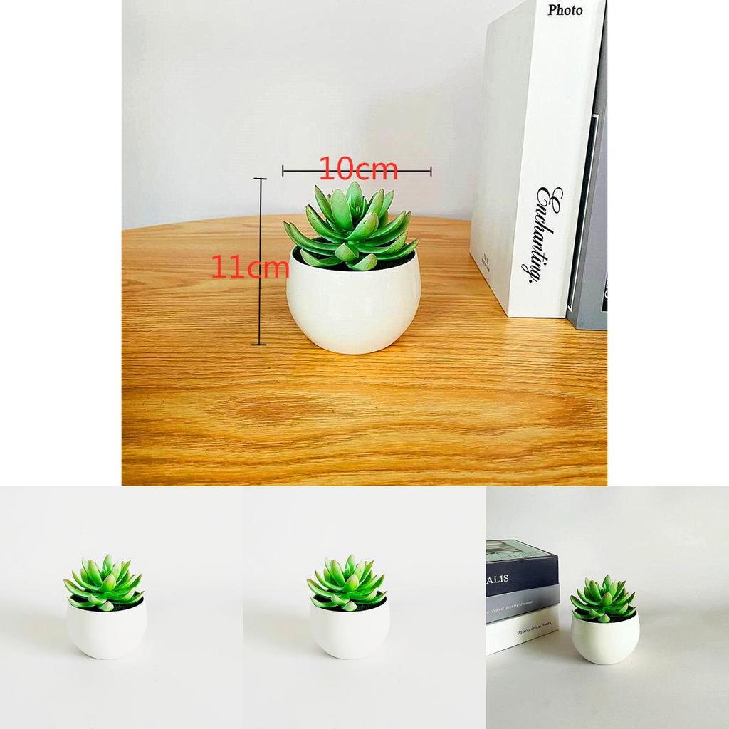 Simulated Succulent Bonsai Pot With Lightweight Pvc For Home Office Interior Design