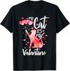 Meine Katze ist mein Valentin süßer Kätzchenliebhaber Valentinstag T-Shirt Unisex T-Shirt
