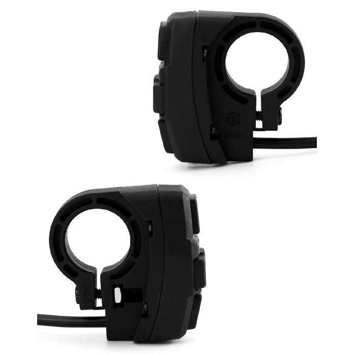 QWORK® 3 In 1 Motorcycle Handlebar Control Switch - Headlight, Turn Signal, Horn Mount On 22Mm 7/8 Inch Handlebar For Motorbike, Electric Bike,