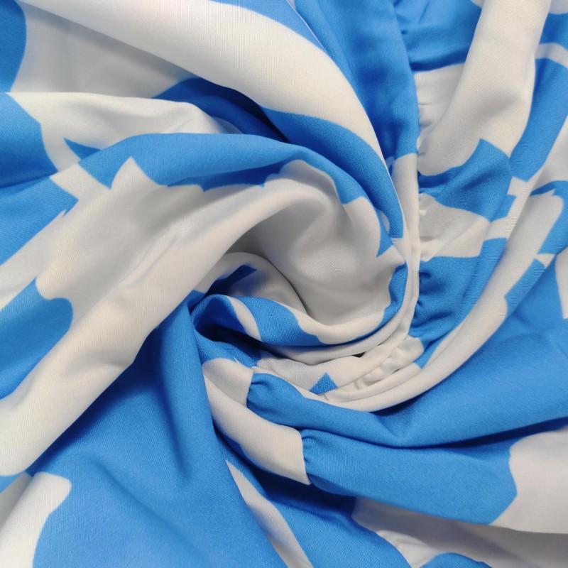 2026 Women's Clothing Contrast Color Print Hollow Ruffled Cake Dress