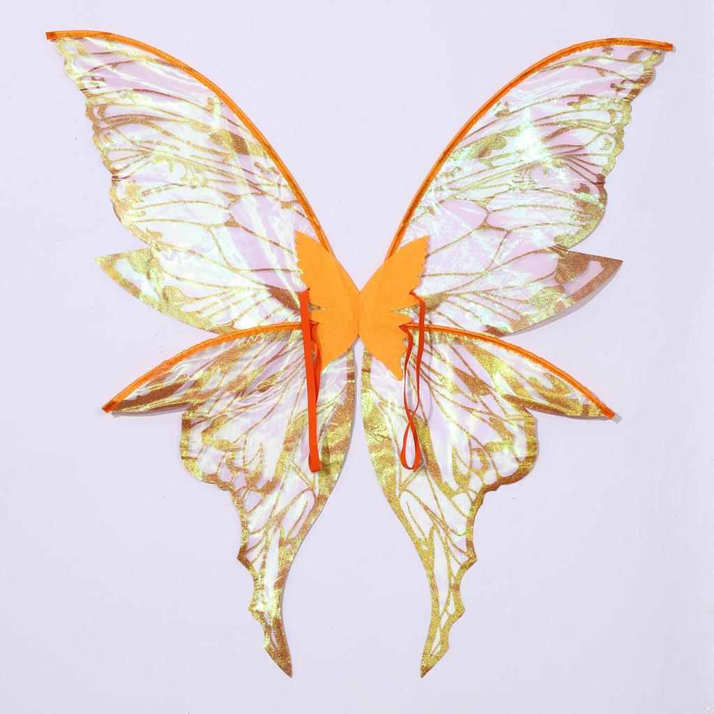 Butterfly Wings & Elf Ears Costume Accessory Set for Adults Kids, Complete Fairy Role Play Set for Masquerade Party & Halloween