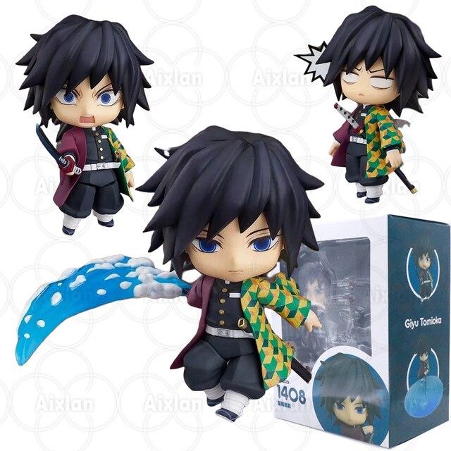 10cm Demon Slayer #1510 Tanjirou Action Figure Kyojuro Rengoku Giyu Tomioka Kimetsu No Yaiba Figure Hashibira Inosuke Figurine