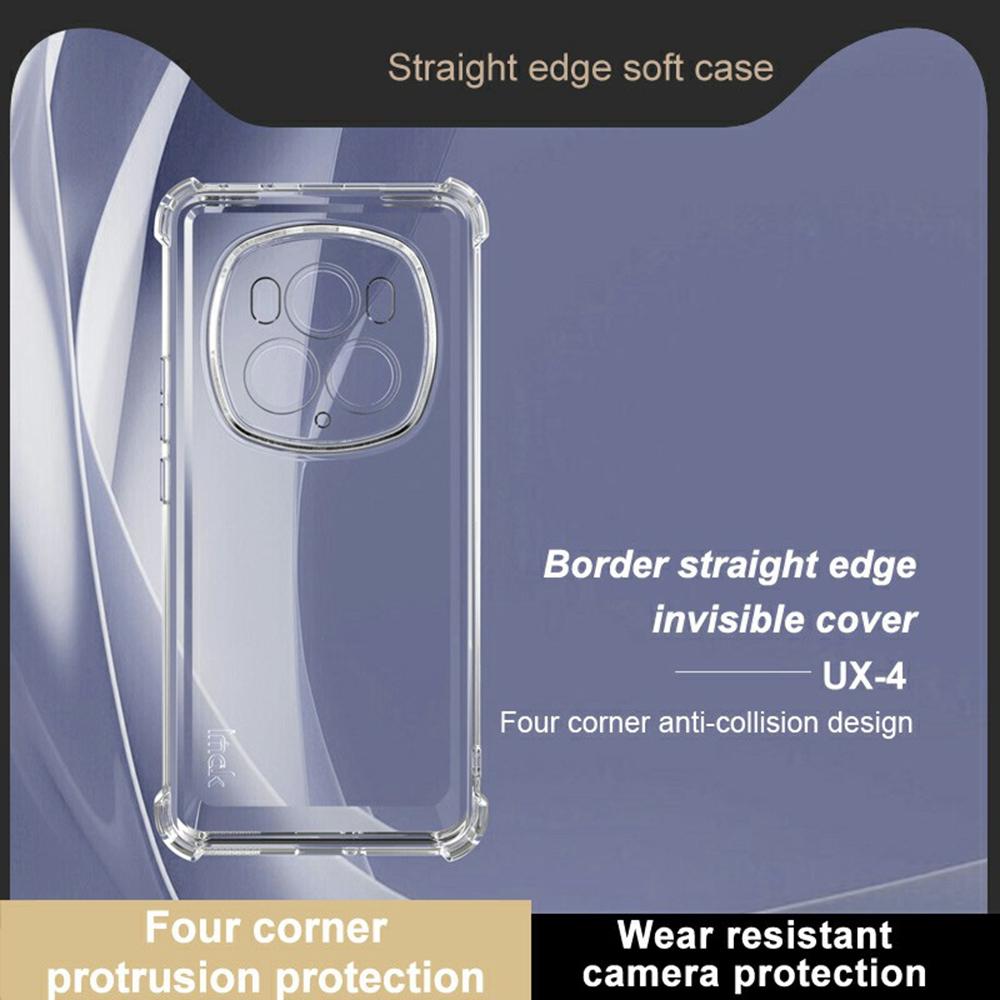IMAK UX-4 Series for Honor Magic6 Pro 5G Clear Phone Case Four Corner Shockproof TPU Back Cover