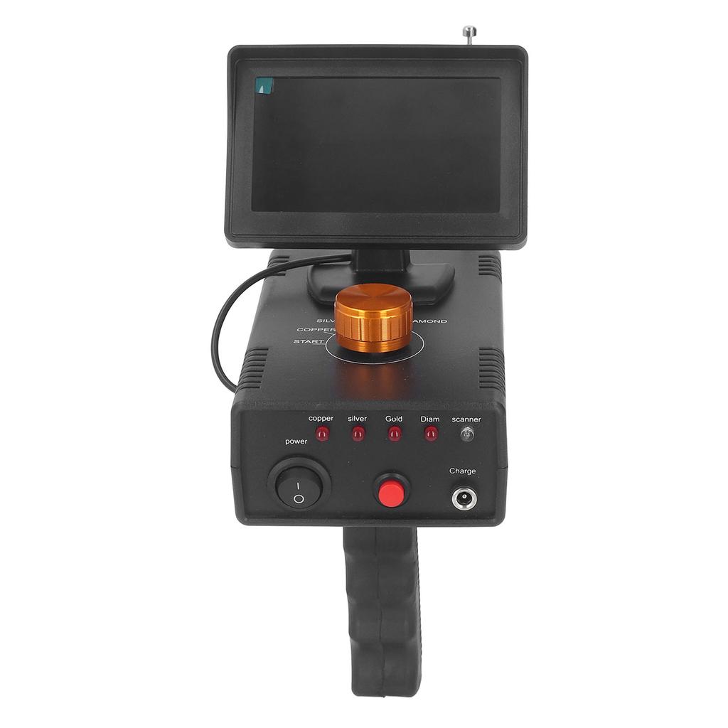 Metal Detector Professional Scanner Underground Detect Identify Object Locator HD Screen Gold Treasure Finder 100‑240V