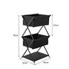 X-Style Folding Storage Rack Open-Shelf Multi-Level Space-Saving