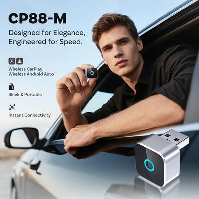 Ottocast Mini Cube Wireless CarPlay Adapter Android Auto Car Connectivity Box