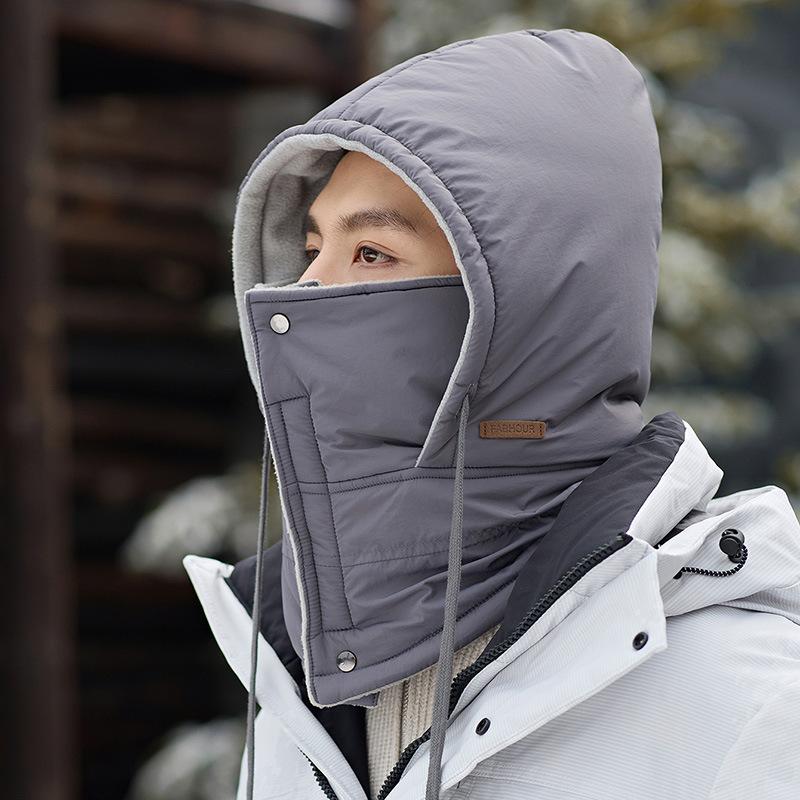 Male and Female Couples Scarf One-piece Winter Windproof Cycling Mask Face Protection Warm Windproof Ski Cap