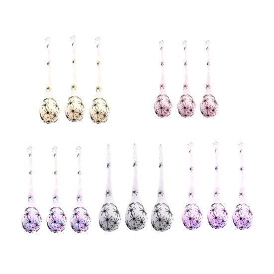 Halloween-Dekoration, modische, schreckliche LED-Spinnen-Hängeei, gruselige, lebendige Spinne, Spinnen-Hängeei, Halloween-Dekoration für Halloween-Partys