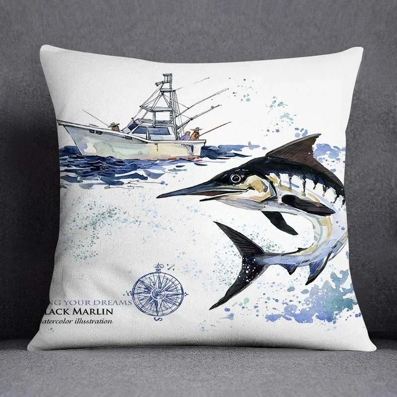 Sea World Collection Home Office Decorative Pillowcase Square Pillowcase