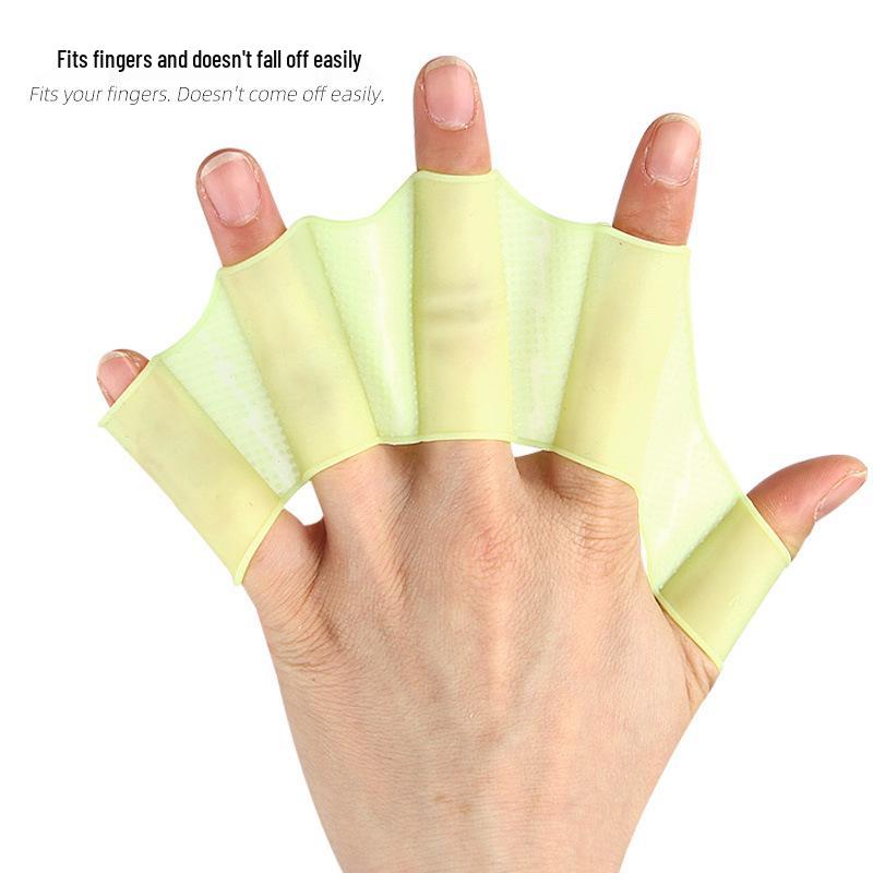 Silicone Swimming Finger Sleeves: Paddling & Diving Fins for Palm Assistive Equipment