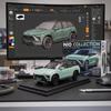 1:32 NIO ES8 Cars Toys Alloy Diecast Models Doors Opened Sound Light Pull Back New Energy Vehicles Present
