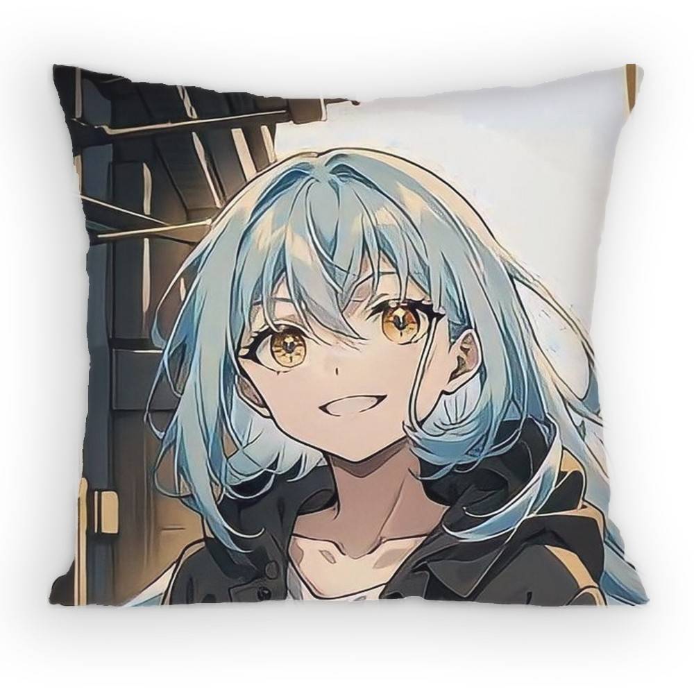 S-Slime Anime R-Rimuru T-Tempest-Rt Kissenbezug Sofa Wohnzimmer Schlafzimmer Kopfteil Rückenlehne Kissen Quadratisches Kissen Nickerchenzeit