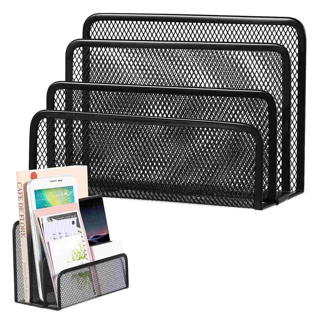 Eisen Mesh Brief Format Schwarz Bücherregal Dokument Veranstalter Schreibtisch Halter Zeitung Rack Klassenzimmer Organisatoren Metall Datei