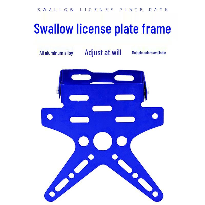 

Adjustable Motorcycle License Plate Holder - Swallow-Type Design for Electric Vehicle Mods золотой