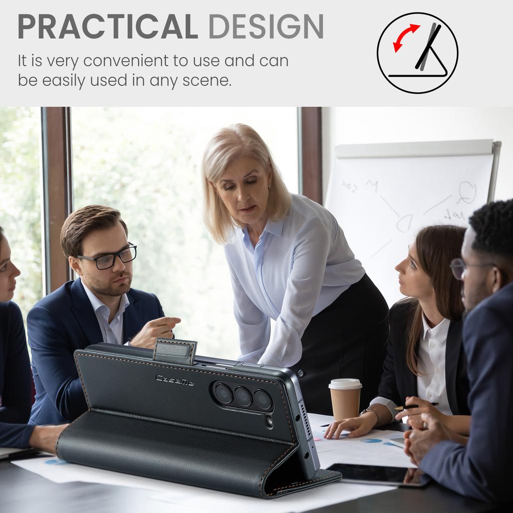 Luxury Leather Holder Wallet Flip Magnetic Case Card for Samsung Galaxy Z Fold 5 5G Silicone Protection Cover