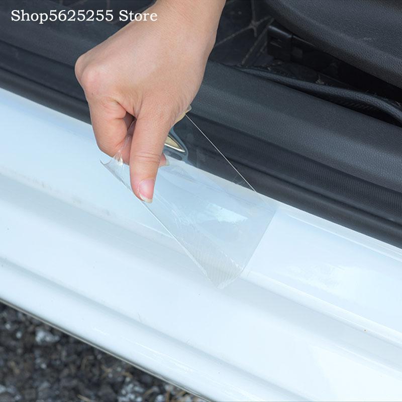 For Toyota Alphard Vellfire 10 20 30 Anh20 Accessories Bumper Invisible Transparent Protective Film Car Sill Strip