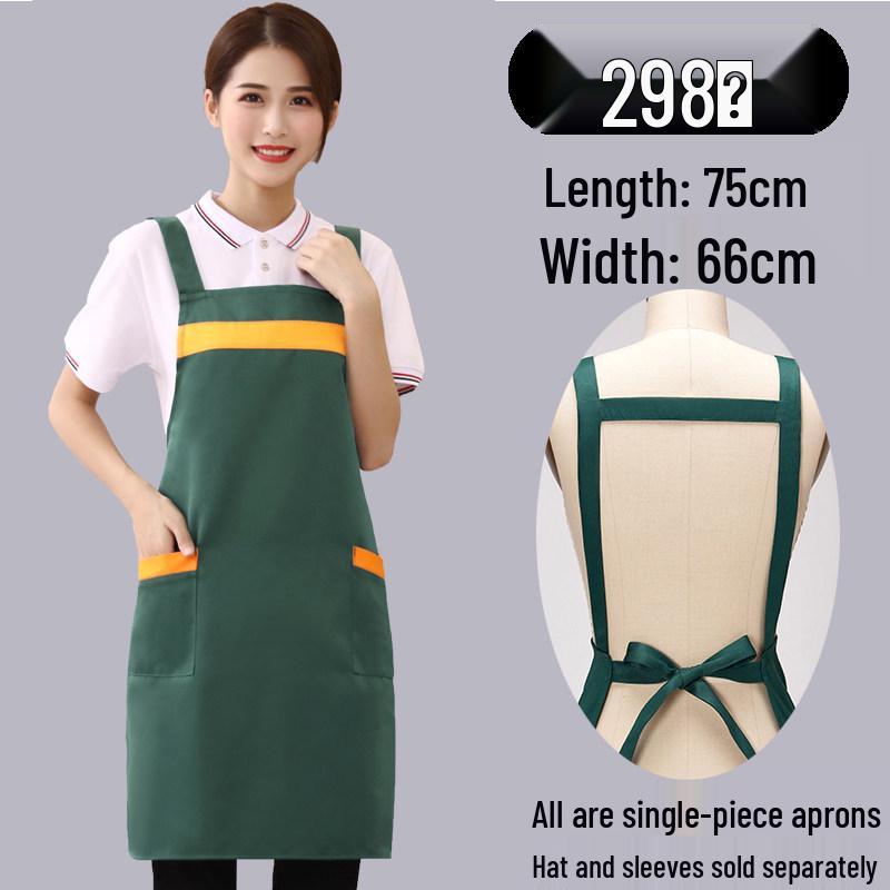 Men's Waterproof Oil-proof Logo Print Kitchen Apron for Home & Commercial Use